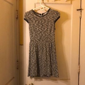 Black and white colored dress